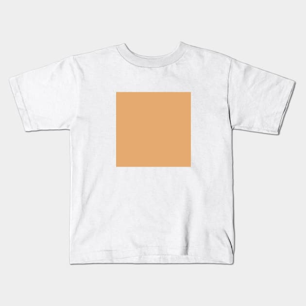 PLAIN SOLID Fawn Kids T-Shirt by colorsandpatterns